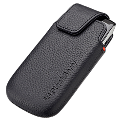 Blackberry 9860 Leather Pocket - Black
