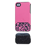 Glam Rox Night and Day iPhone 4/4S Cover - Pink/Glitter
