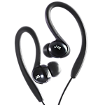 JVC Ear clip sports headphones-colour match for iPod - black