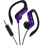 JVC Sports Headphones with mic and clip - Blue