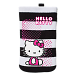 Hello Kitty cleaning sock stripey black and white