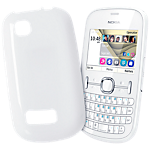 Nokia soft cover for Nokia Asha 201 - White