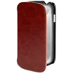 Orbyx leather folio case for Galaxy SIII mini - Brown
