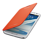 Samsung Galaxy Note II flip cover - orange