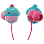 Trendz Cupcake earphones with inline microphone