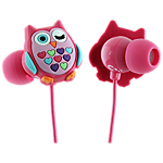Trendz Owl earphone with inline microphone