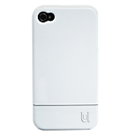 Uunique hard shell case for Apple iPhone 4/4S - gloss white