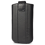 Valenta Leather Pocket Perfo 01 - Black