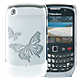 Unique Chrome Butterfly Case for BlackBerry &reg; 8520/9300